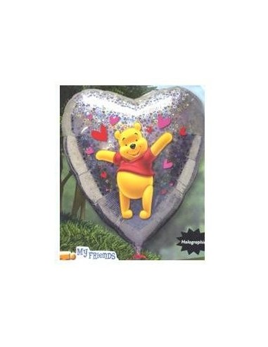 Pallone foil cuore Winnie the Pooh